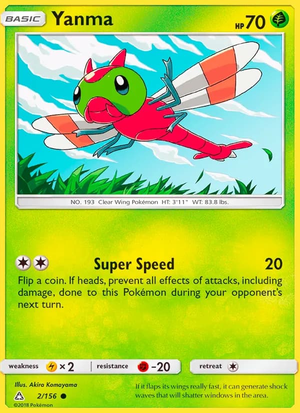 Yanma card in English