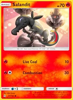 Salandit card in English