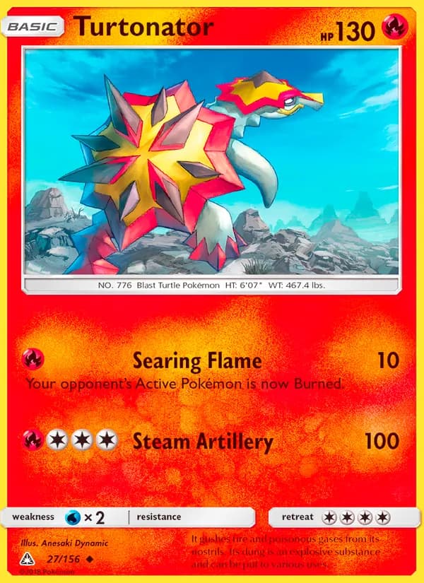 Turtonator card in English