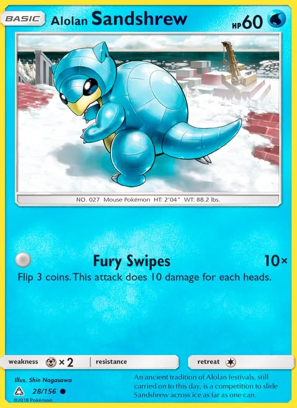 Alolan Sandshrew card in English