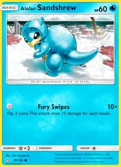 Alolan Sandshrew card in English