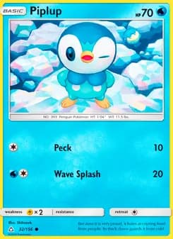 Piplup card in English