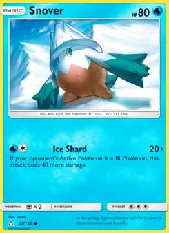 Snover card in English