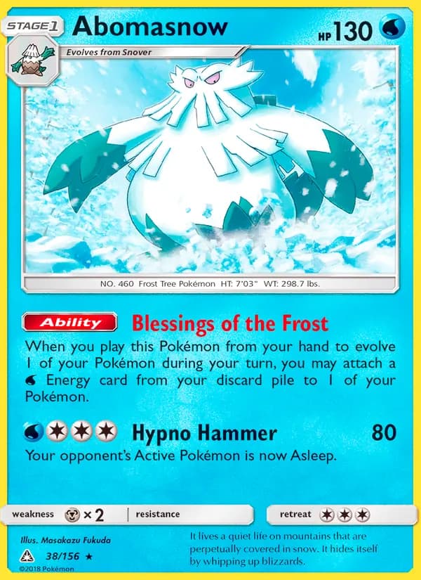 Abomasnow card in English