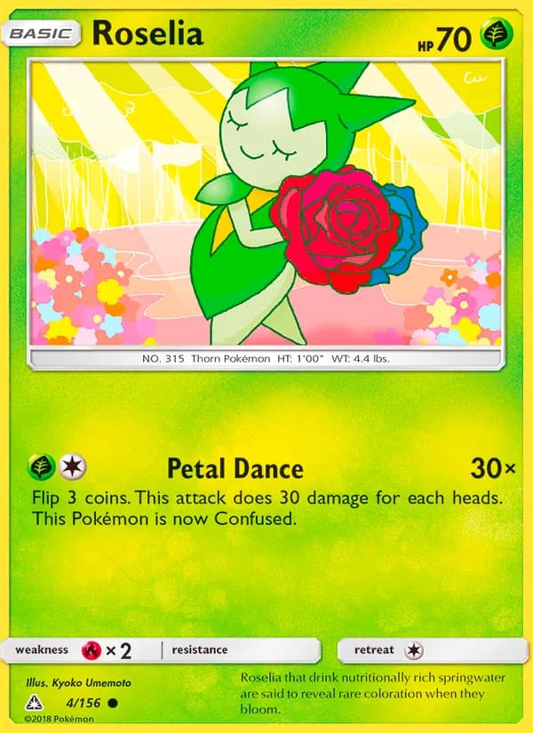 Roselia card in English