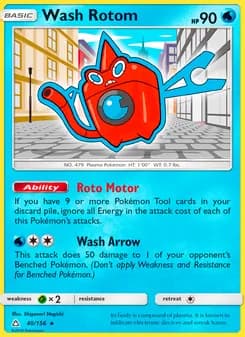 Wash Rotom card in English