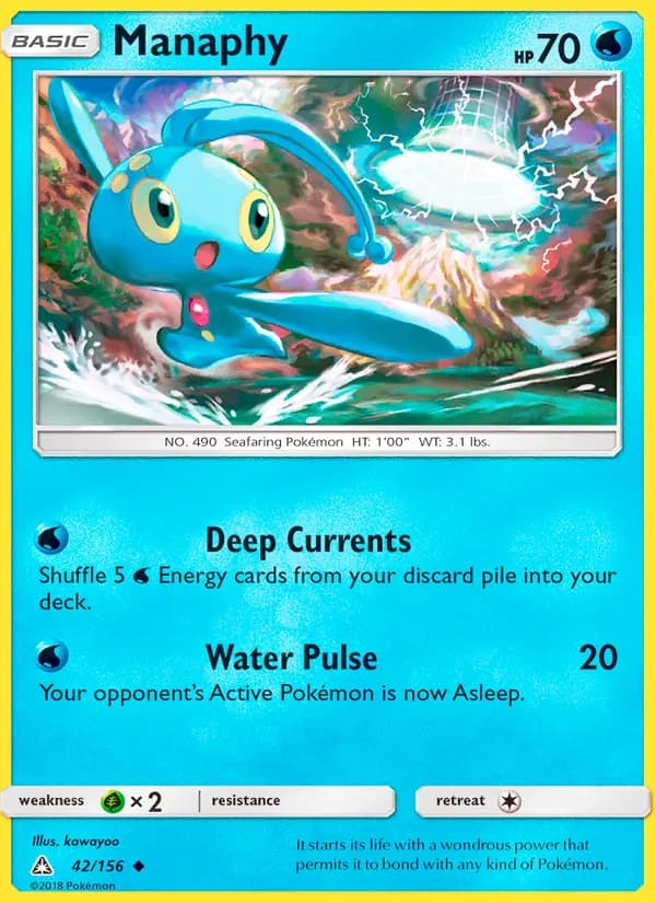Manaphy card in English