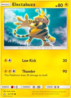 Electabuzz card in English