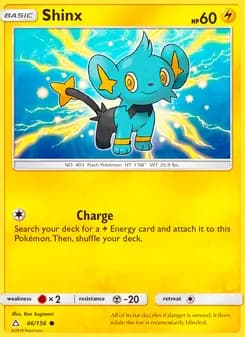 Shinx card in English