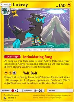 Luxray card in English