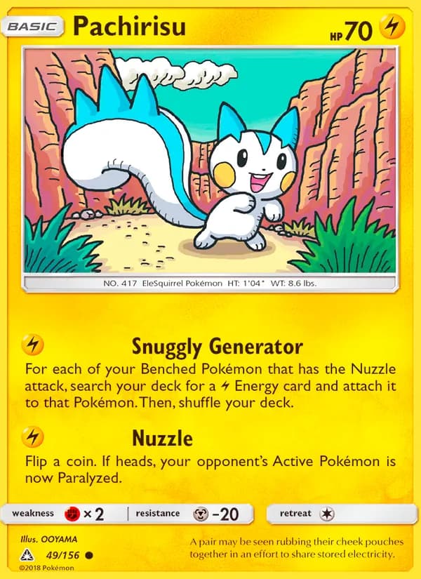 Pachirisu card in English