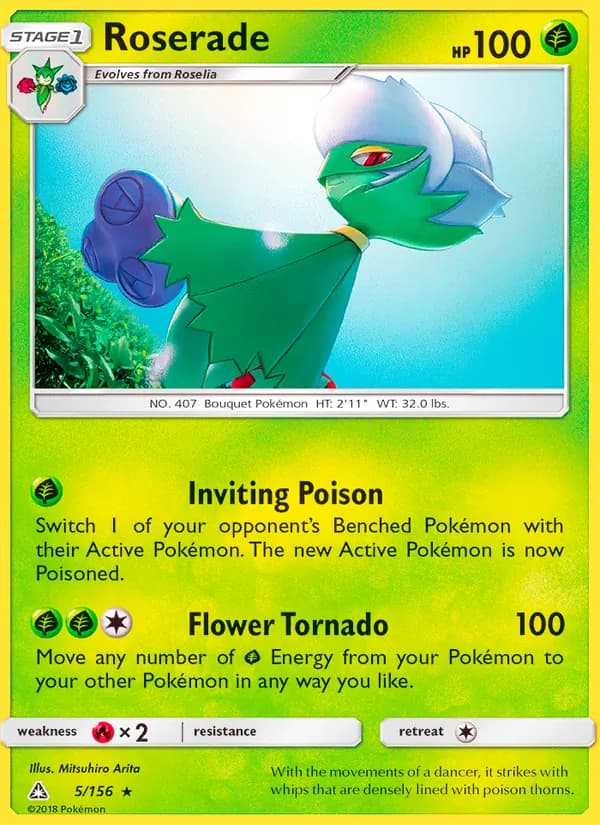 Roserade card in English