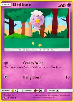 Drifloon card in English
