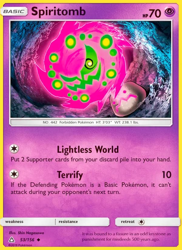 Spiritomb card in English