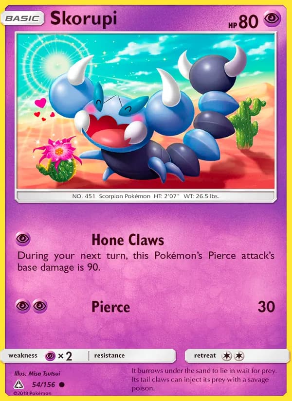 Skorupi card in English