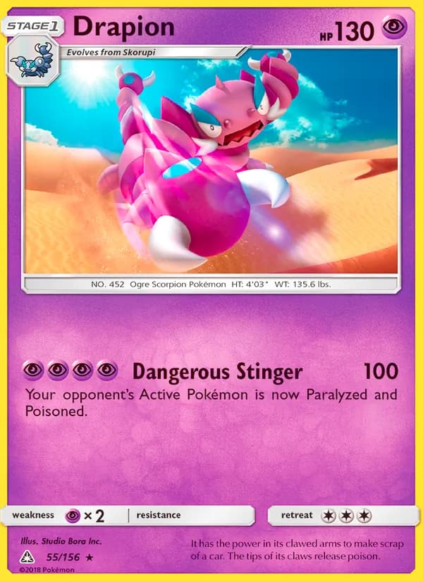 Drapion card in English