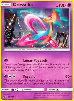 Cresselia card in English