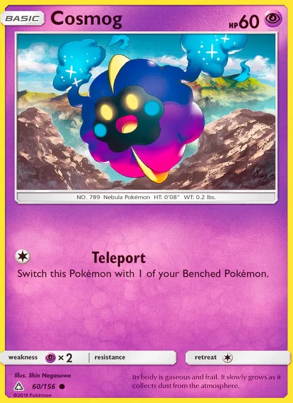 Cosmog card in English