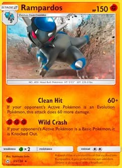 Rampardos card in English
