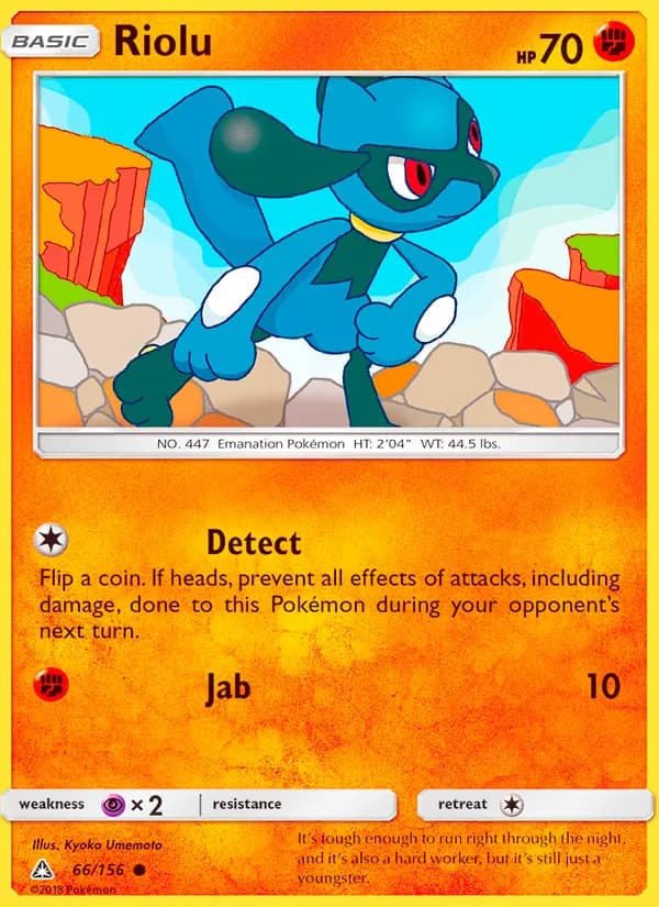 Riolu card in English