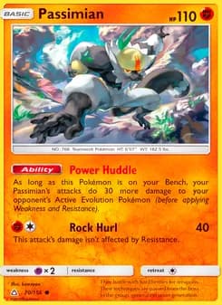 Passimian card in English