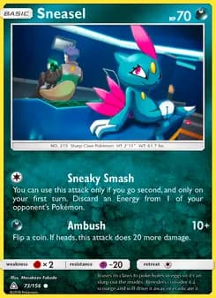 Sneasel card in English
