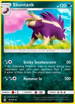 Skuntank card in English