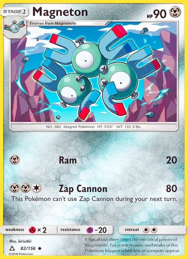 Magneton card in English