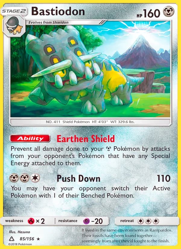 Bastiodon card in English