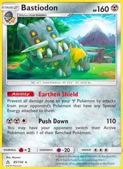 Bastiodon card in English