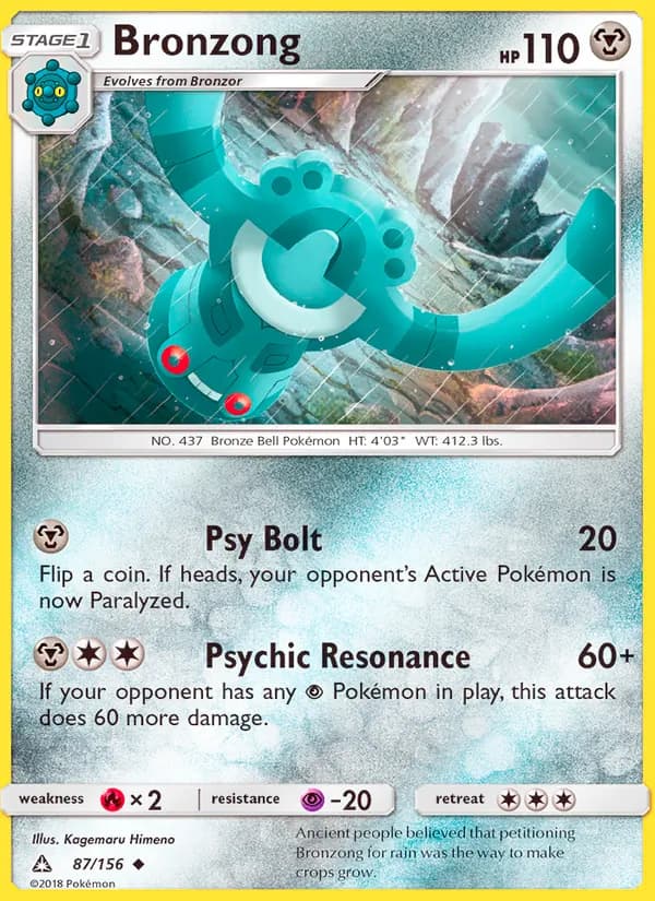 Bronzong card in English