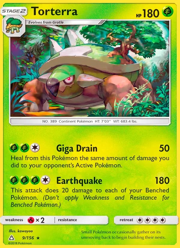 Torterra card in English