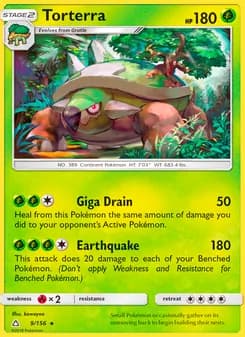 Torterra card in English