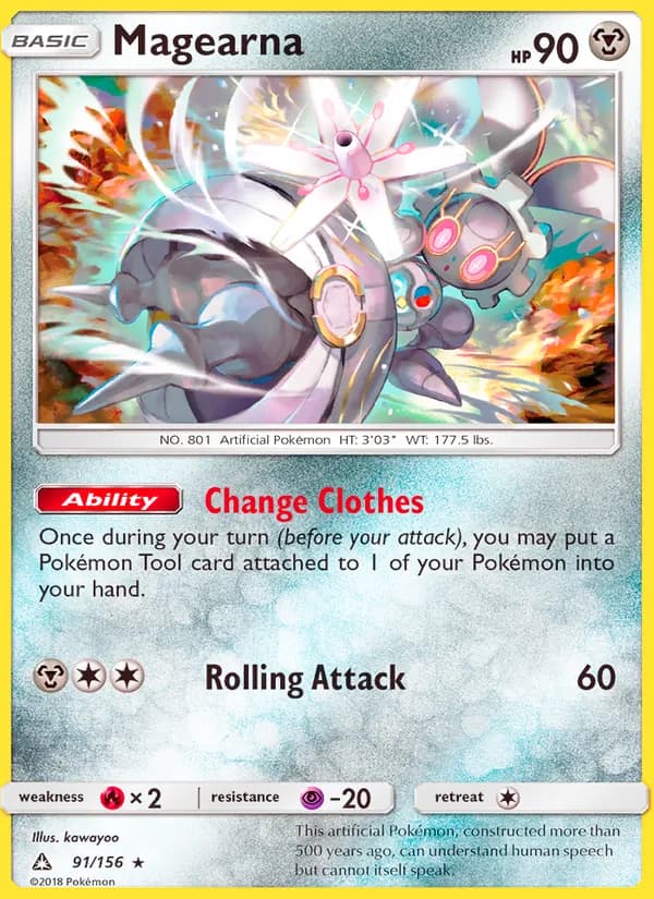 Magearna card in English