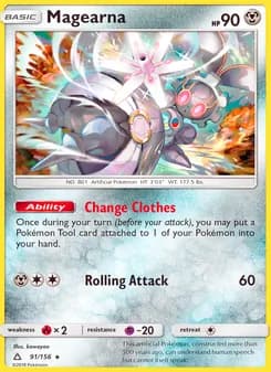 Magearna card in English