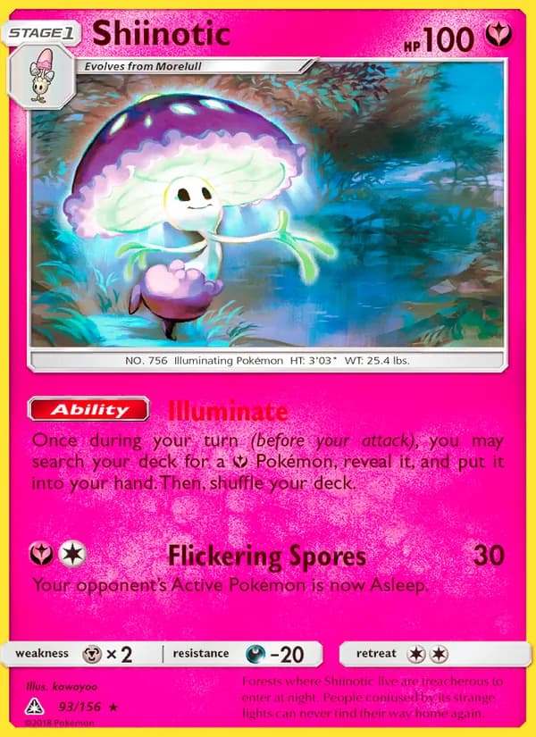 Shiinotic card in English