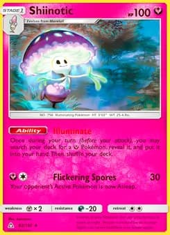 Shiinotic card in English
