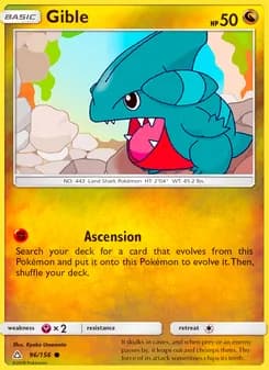 Gible card in English