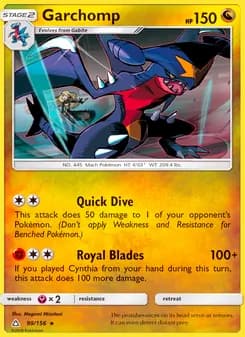 Garchomp card in English