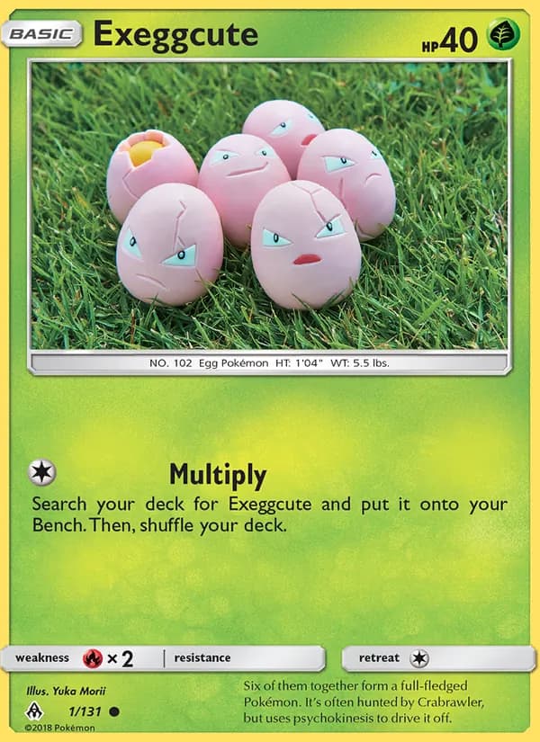 Exeggcute card in English