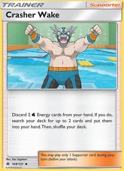 Crasher Wake card in English
