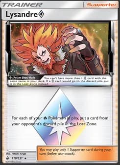 Lysandre ◇ card in English