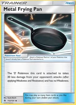 Metal Frying Pan card in English