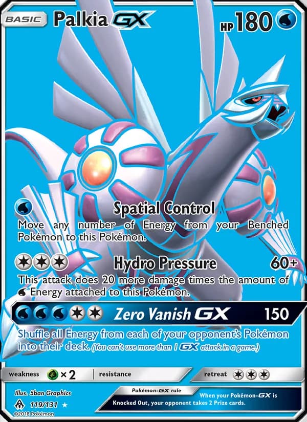 Palkia GX card in English