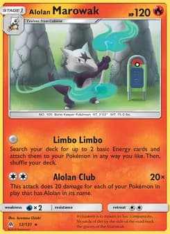 Alolan Marowak card in English