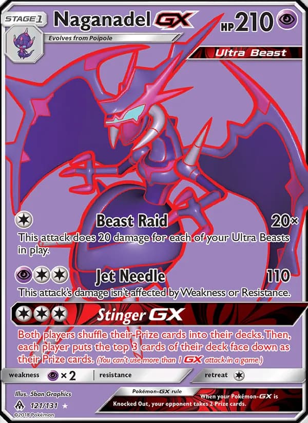 Naganadel GX card in English