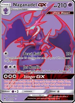 Naganadel GX card in English