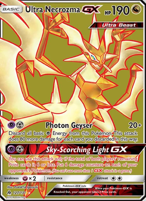 Ultra Necrozma GX card in English