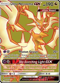Ultra Necrozma GX card in English