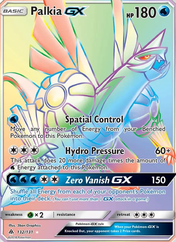 Palkia GX card in English